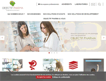 Tablet Screenshot of objectif-pharma.com